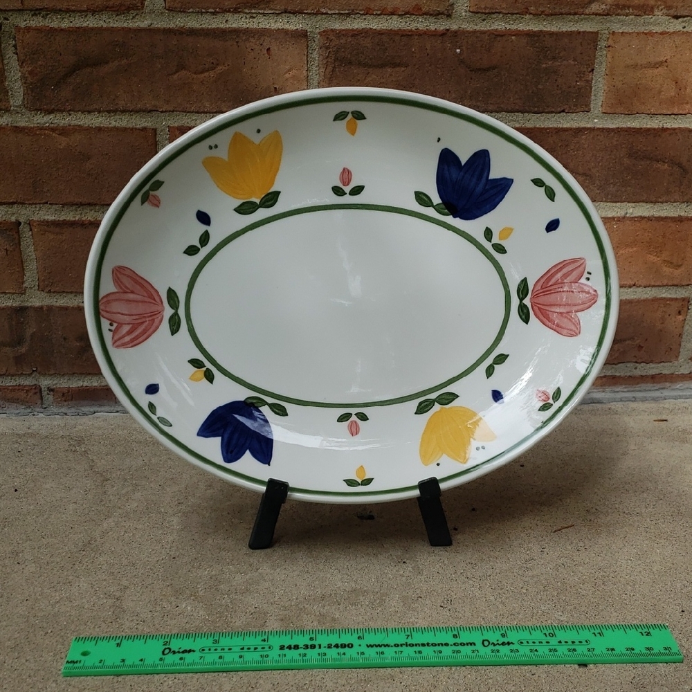 Johnson Brothers "NICOLE" Tulip Floral Oval Platter